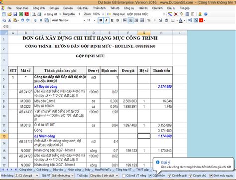 phần mềm dự toán g8 miễn phí|Phần mềm dự toán quyết toán G8.